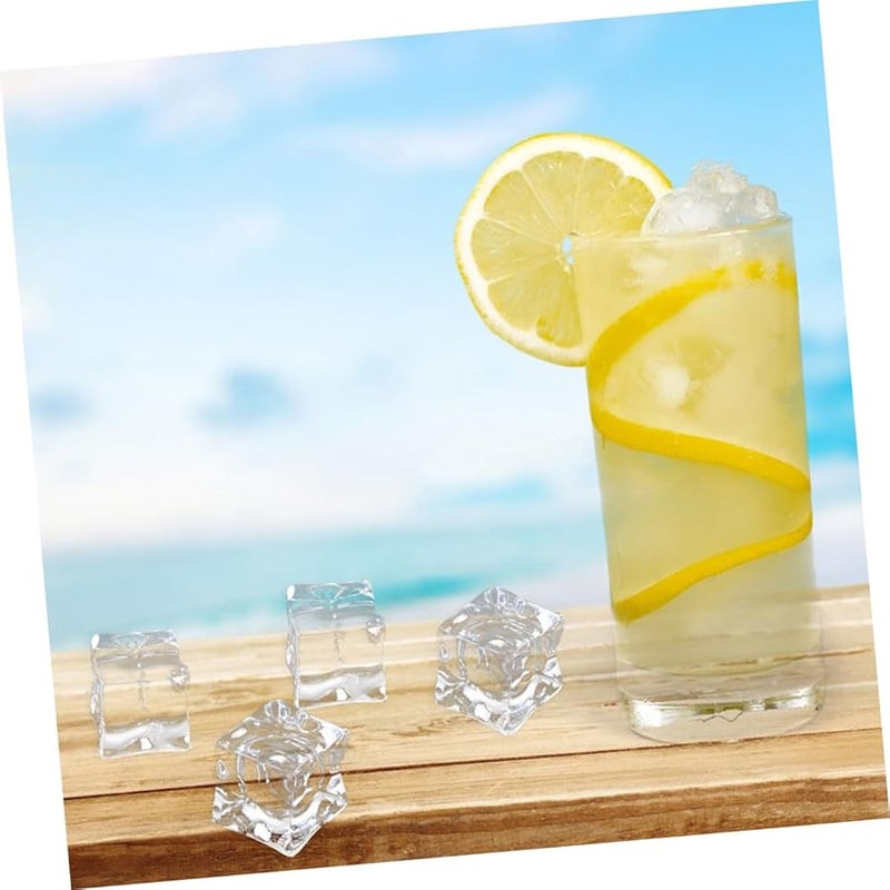 50Pcs Acrylic Fake Ice Cubes Irregular Design Realistic Props for Food Photography Decoration Crafts - Image 2